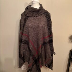 Cozy Gray Plaid Women's Sweater